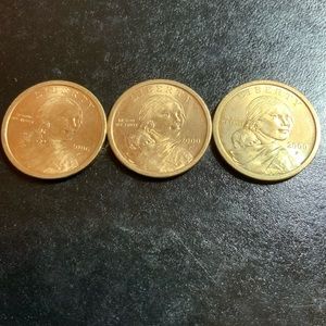 COPY - Lot of Three Sakagawean Gold dollars
